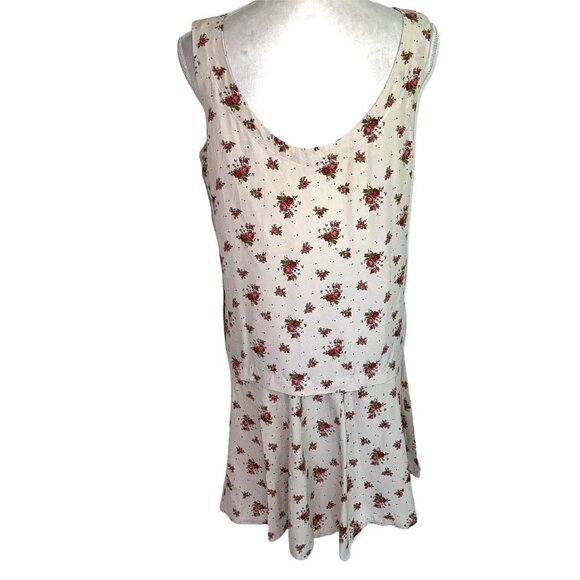 The Limited Skirt Set Womens Medium M Floral Rayon Side Buttons Top Size 8 Cream - Picture 2 of 13